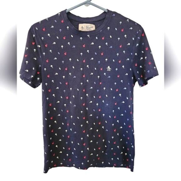 Penguin By Munsingwear Women's Tee Small Ice Cream Pattern Original Penguin - Picture 1 of 6